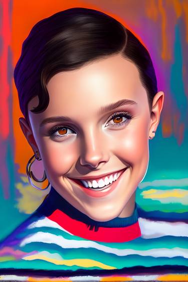 Buy Exquisite Millie Bobby Brown Oil Painting Print Online thumb