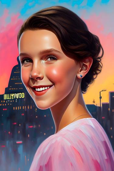 Buy Exquisite Millie Bobby Brown Oil Painting Print Online thumb