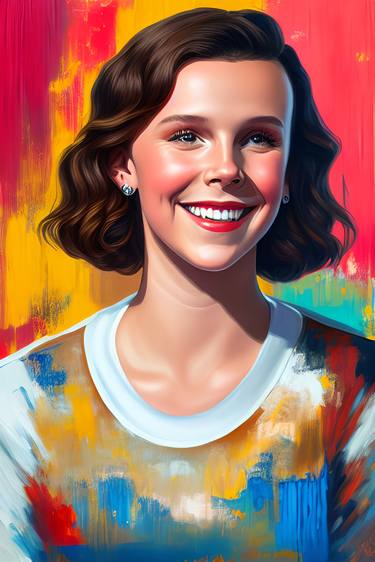 Buy Exquisite Millie Bobby Brown Oil Painting Print Online thumb