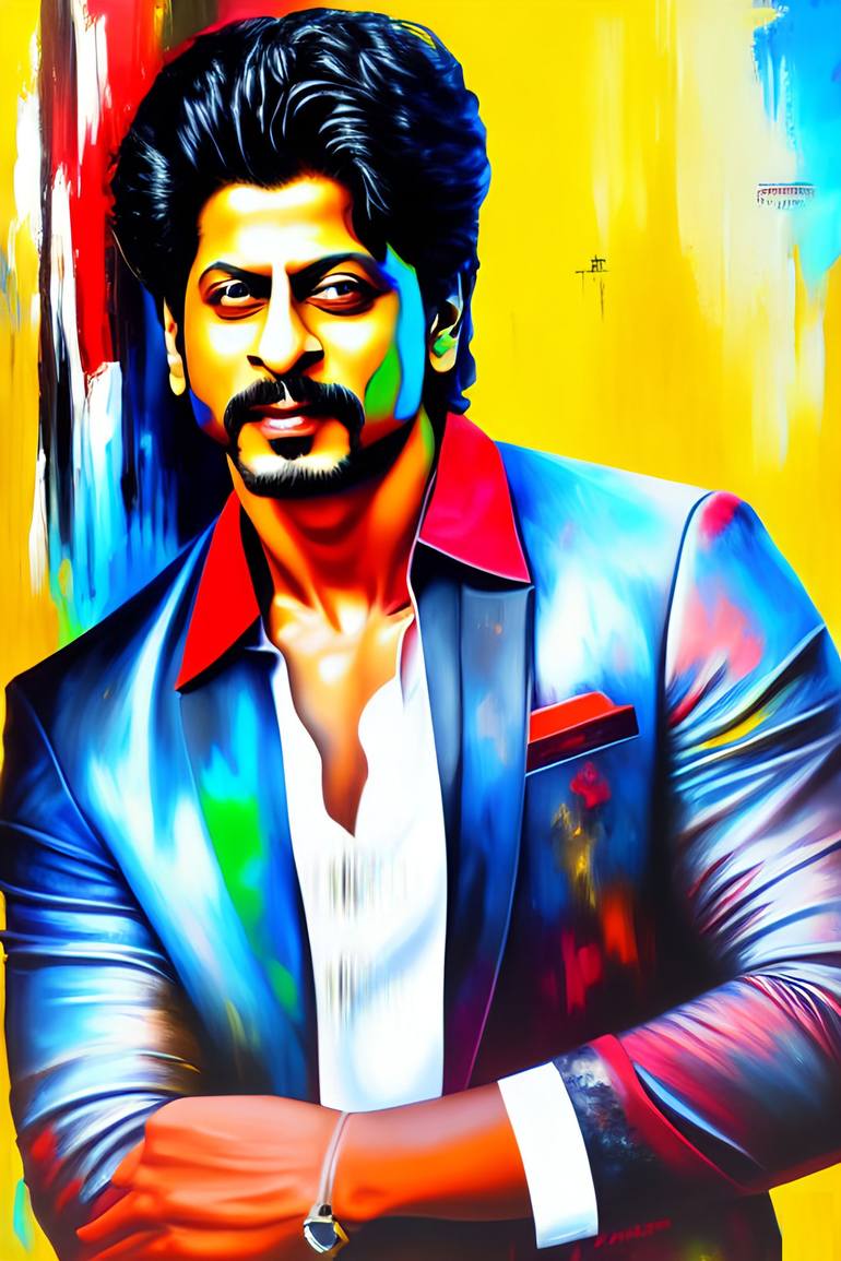 Shahrukh Khan Painting Prints Online for Bollywood fans - Print