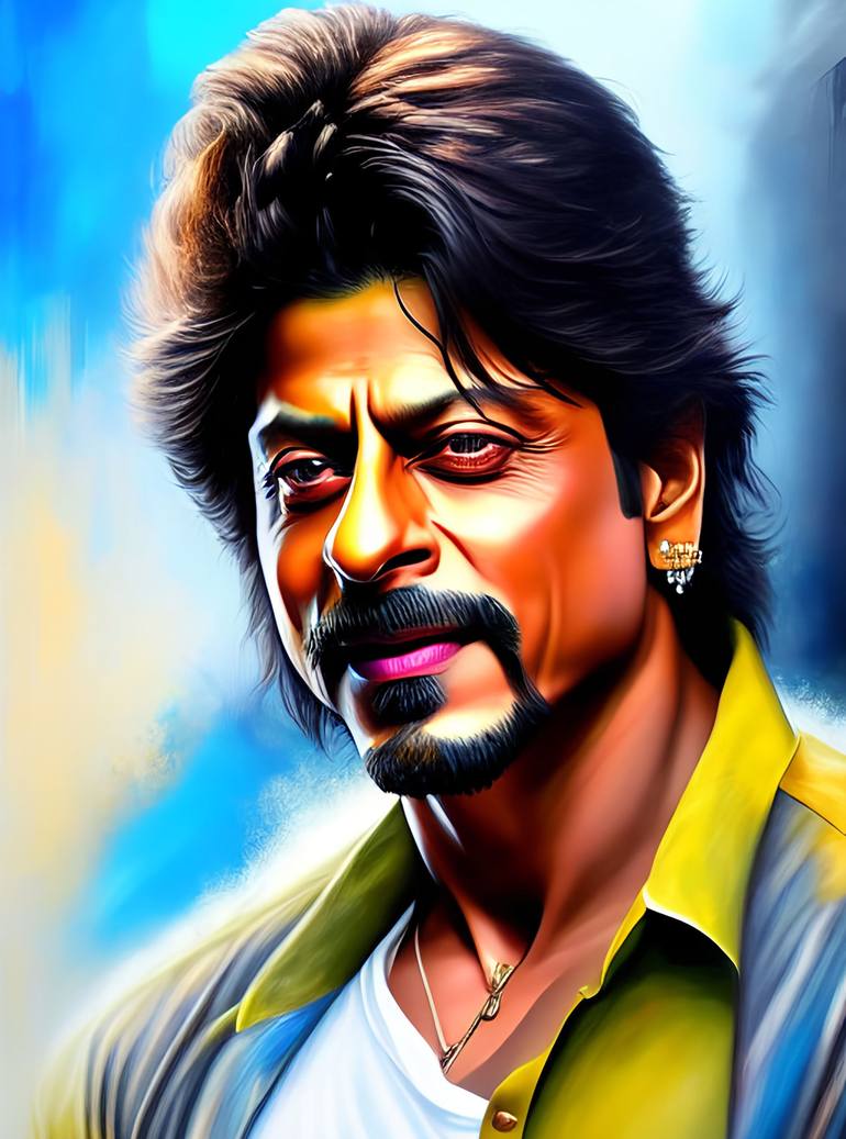 Shahrukh Khan Painting Prints Online for Bollywood fans - Print