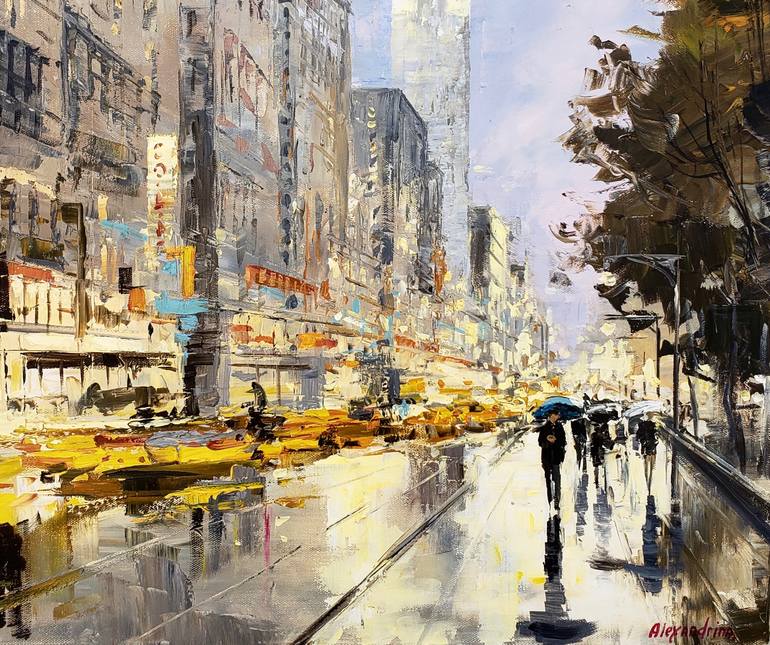 Original Contemporary Architecture Painting by Irina Alexandrina