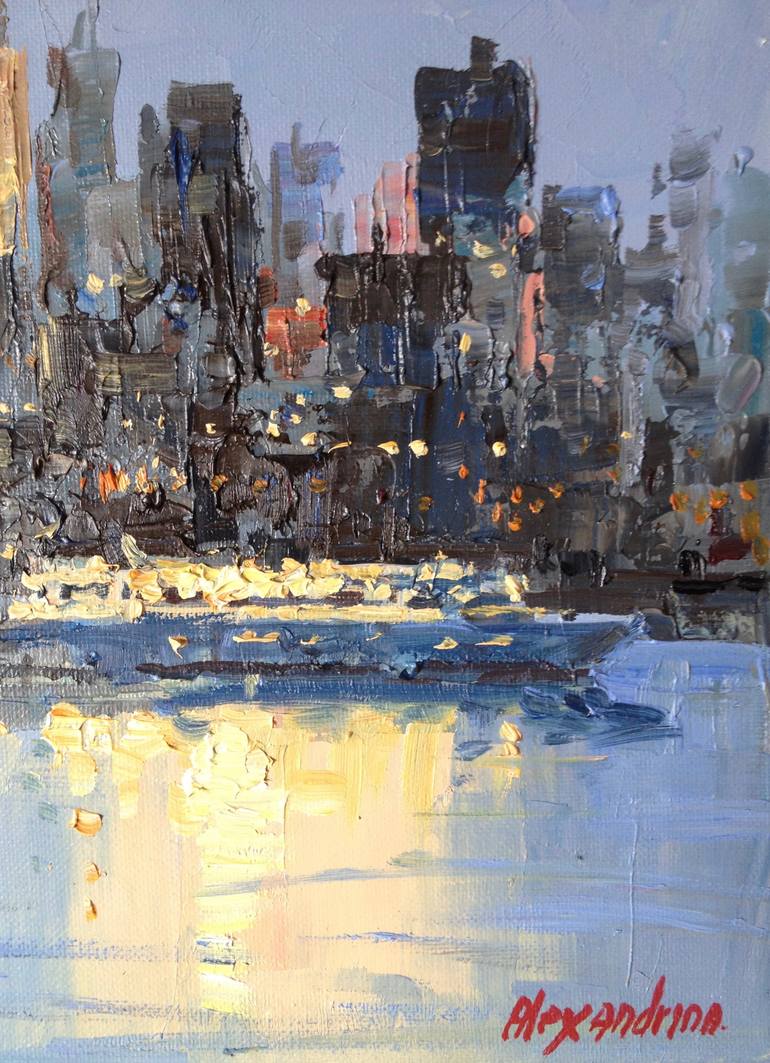 Original Impressionism Architecture Painting by Irina Alexandrina