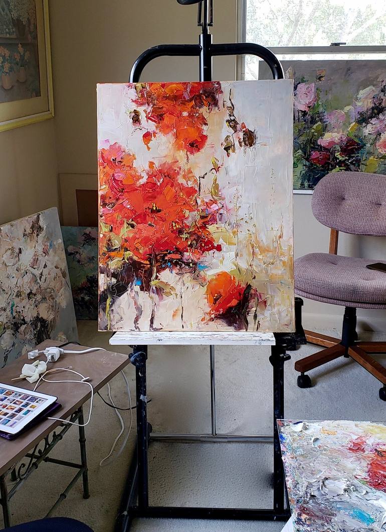 Original Floral Painting by Irina Alexandrina