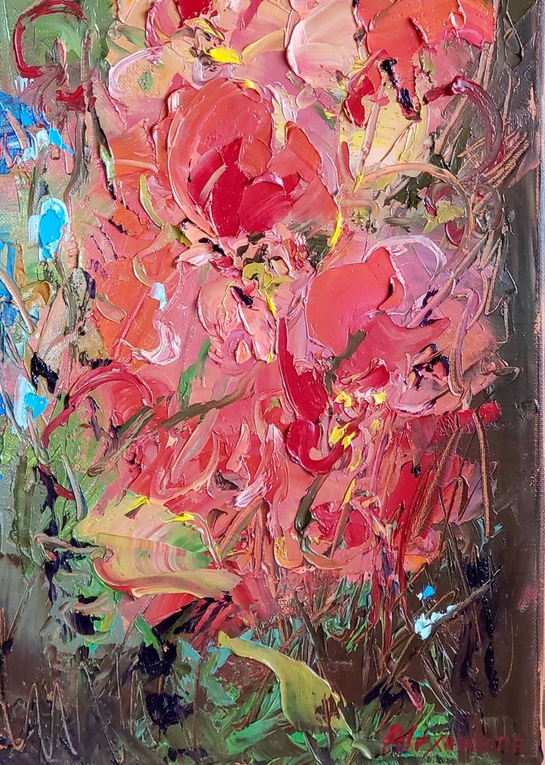 Original Expressionism Floral Painting by Irina Alexandrina