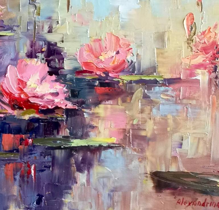 Original Impressionism Floral Painting by Irina Alexandrina