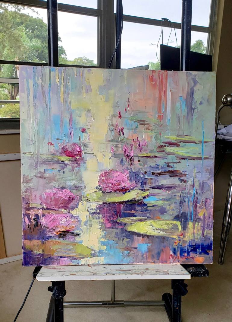 Original Impressionism Floral Painting by Irina Alexandrina