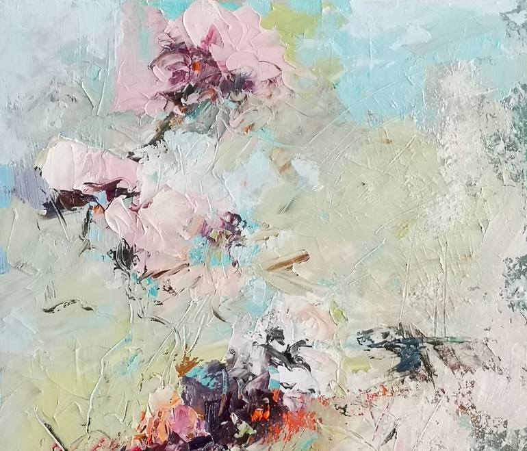 Original Abstract Expressionism Floral Painting by Irina Alexandrina