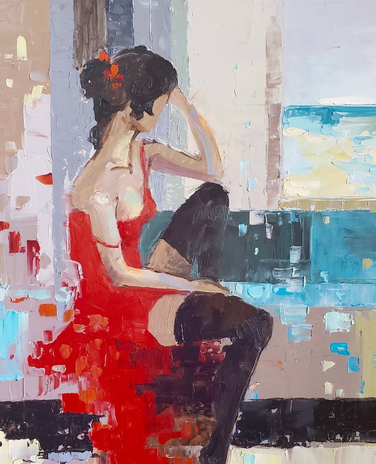 Original Figurative Women Painting by Irina Alexandrina