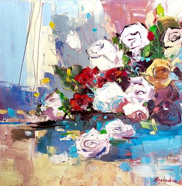 Original Expressionism Floral Paintings by Irina Alexandrina