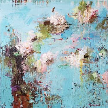 Original Abstract Expressionism Floral Paintings by Irina Alexandrina
