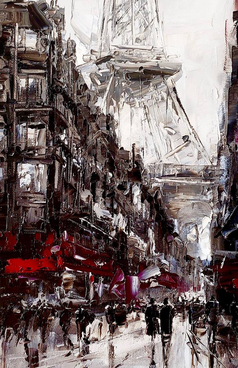 Original Expressionism Architecture Painting by Irina Alexandrina