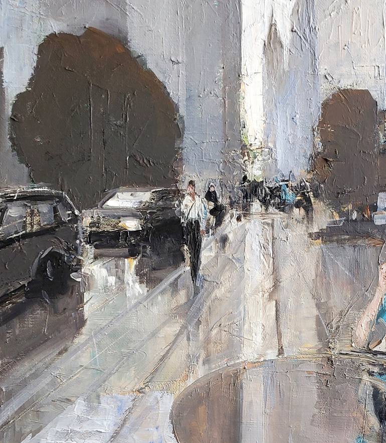 Original Figurative Cities Painting by Irina Alexandrina