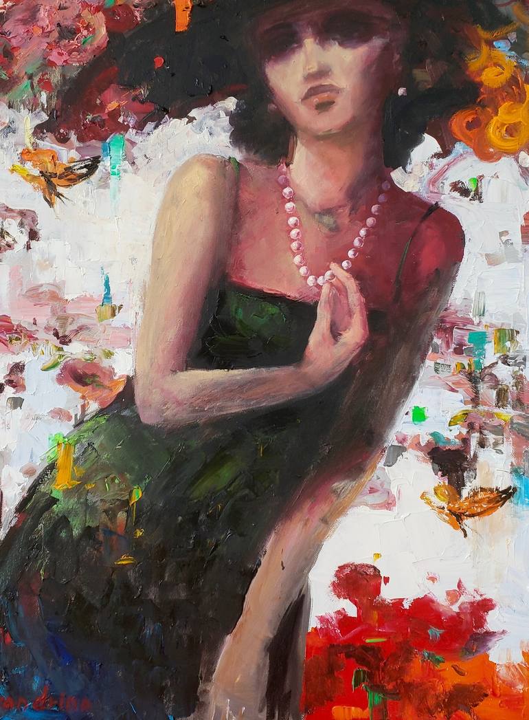 Original Figurative Women Painting by Irina Alexandrina