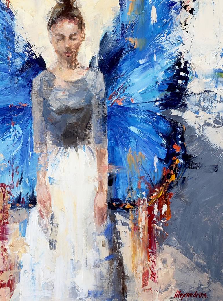 Original Art Deco Women Painting by Irina Alexandrina