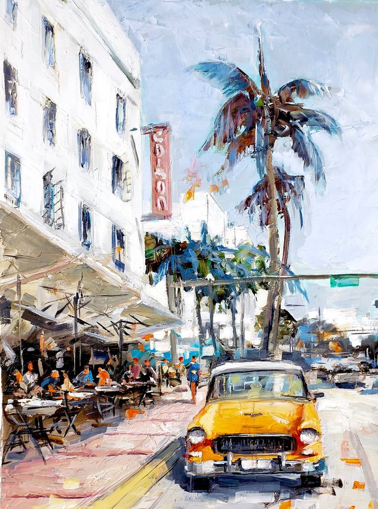 Original Contemporary Automobile Painting by Irina Alexandrina