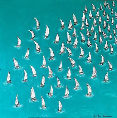 Print of Boat Paintings by Heather Blanton