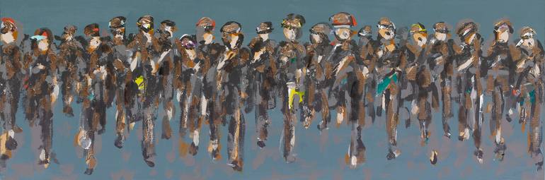 Original Abstract Sports Painting by Heather Blanton