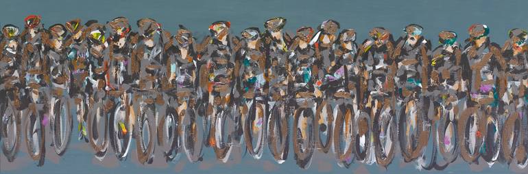 Original Abstract Sports Painting by Heather Blanton
