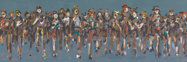 Original Abstract Sports Painting by Heather Blanton
