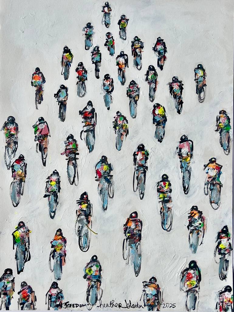 Original Health  Beauty Painting by Heather Blanton  Abstract Art on Paper  Freedom
