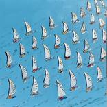 Sailboats on Blue by Heather Blanton