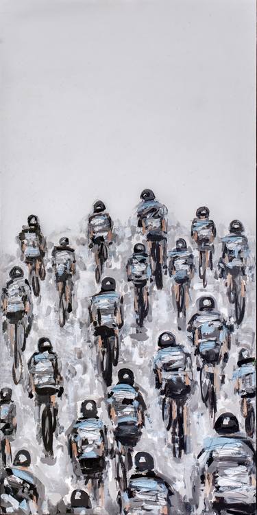Original Abstract Bike Paintings by Heather Blanton