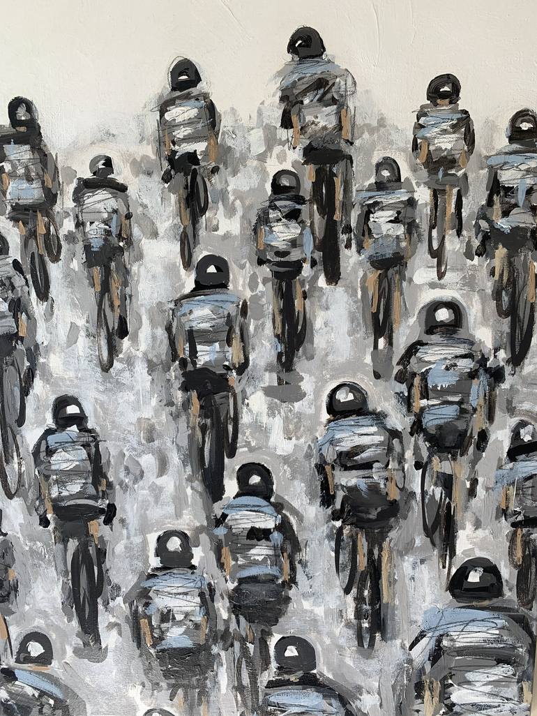 Original Bike Painting by Heather Blanton