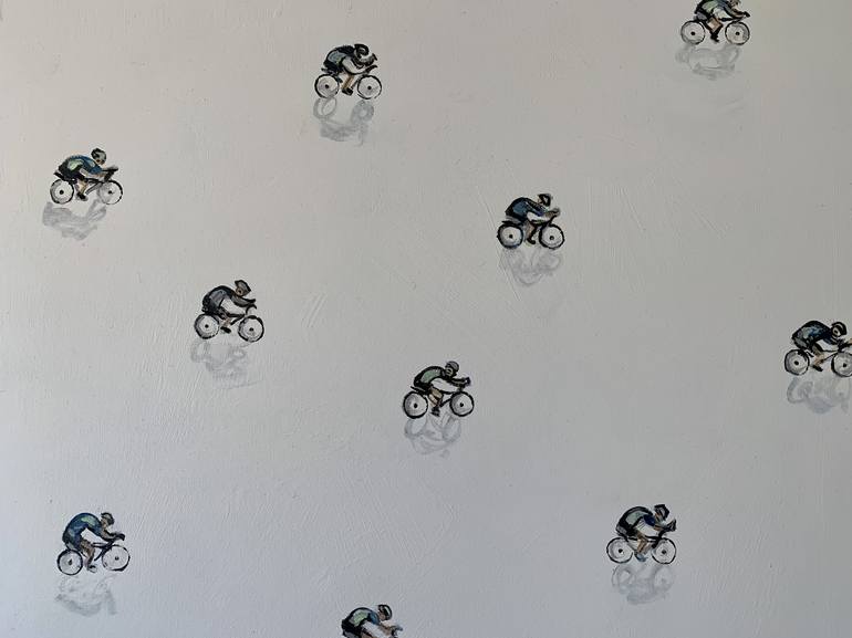 Original Conceptual Bike Painting by Heather Blanton
