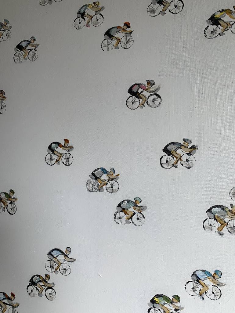 Original Bike Painting by Heather Blanton