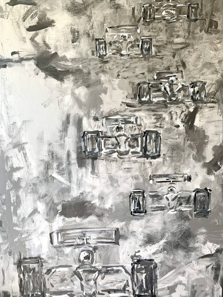 Original Abstract Expressionism Car Painting by Heather Blanton