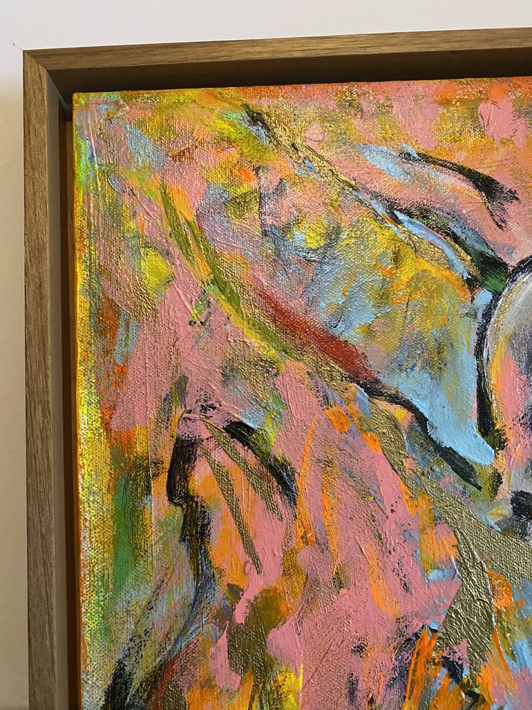 Original Abstract Horse Painting by Heather Blanton
