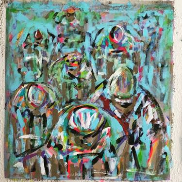 Original Expressionism Bicycle Paintings by Heather Blanton