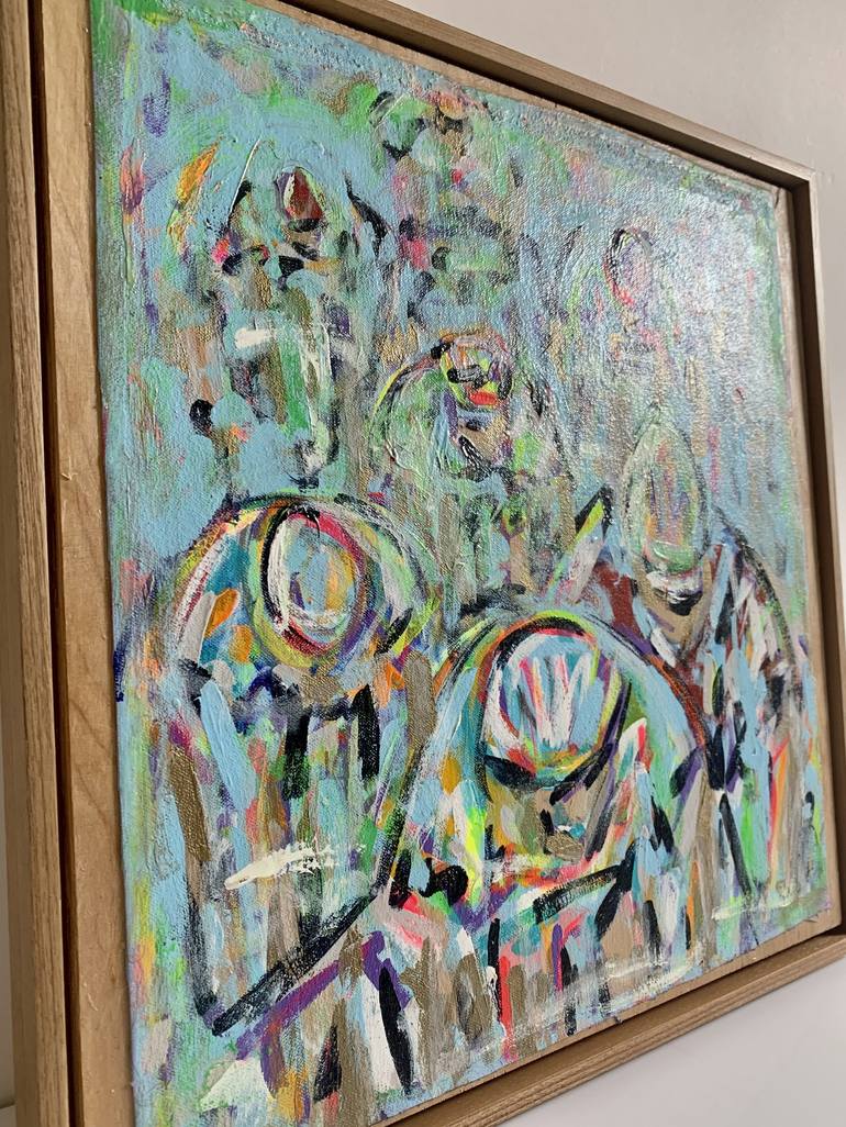 Original Bicycle Painting by Heather Blanton