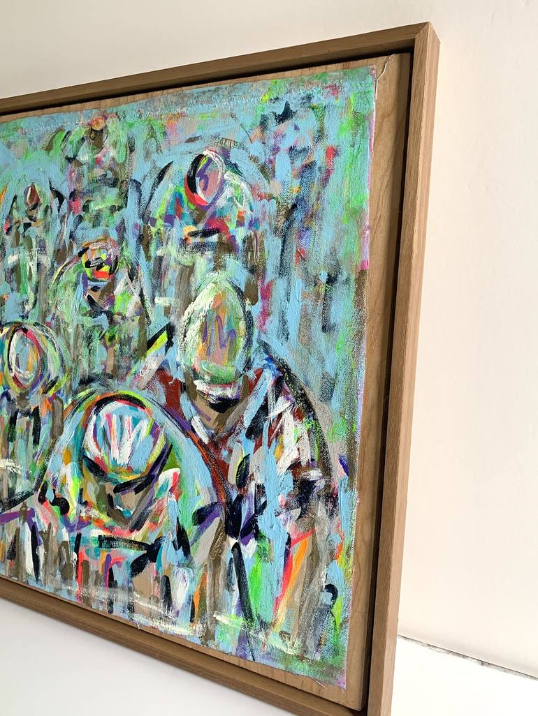 Original Bicycle Painting by Heather Blanton