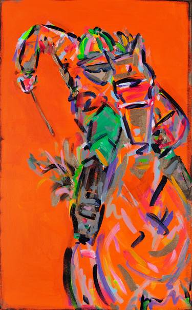 Original Expressionism Horse Paintings by Heather Blanton