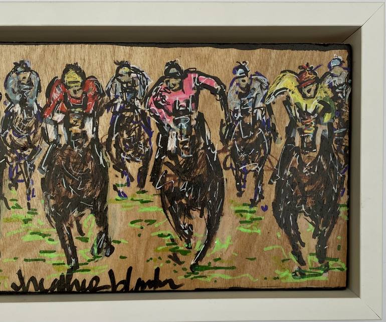 Original Fine Art Sports Painting by Heather Blanton