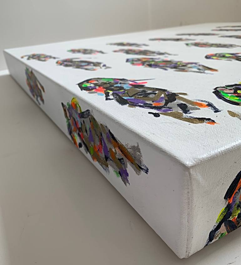 Original Abstract Horse Painting by Heather Blanton