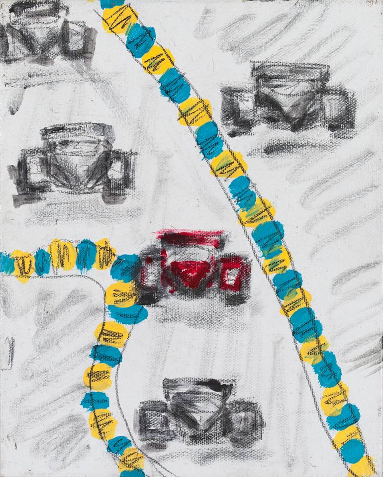 Original Car Painting by Heather Blanton  Other Art on Canvas  404 LeMans Study