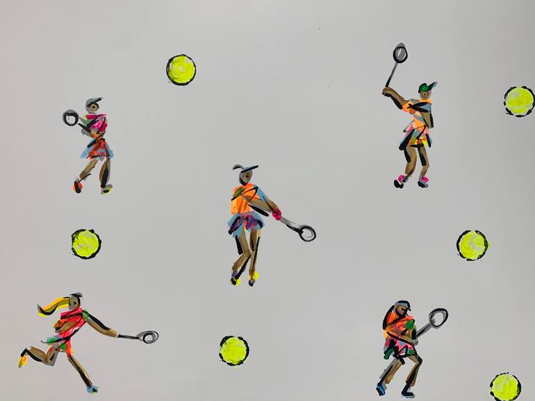 Original Abstract Women Painting by Heather Blanton