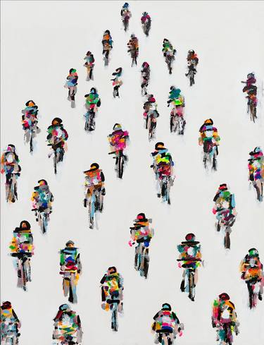 NEON CYCLISTS ON PAPER thumb