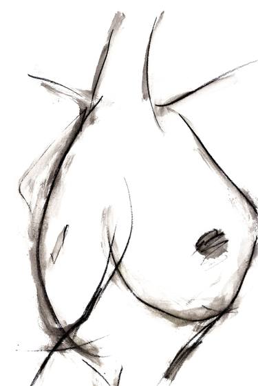 Print of Abstract Nude Drawings by Jill Robb