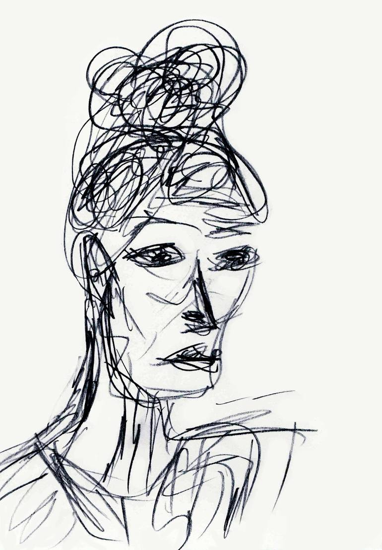 Worry Drawing by Jill Robb | Saatchi Art