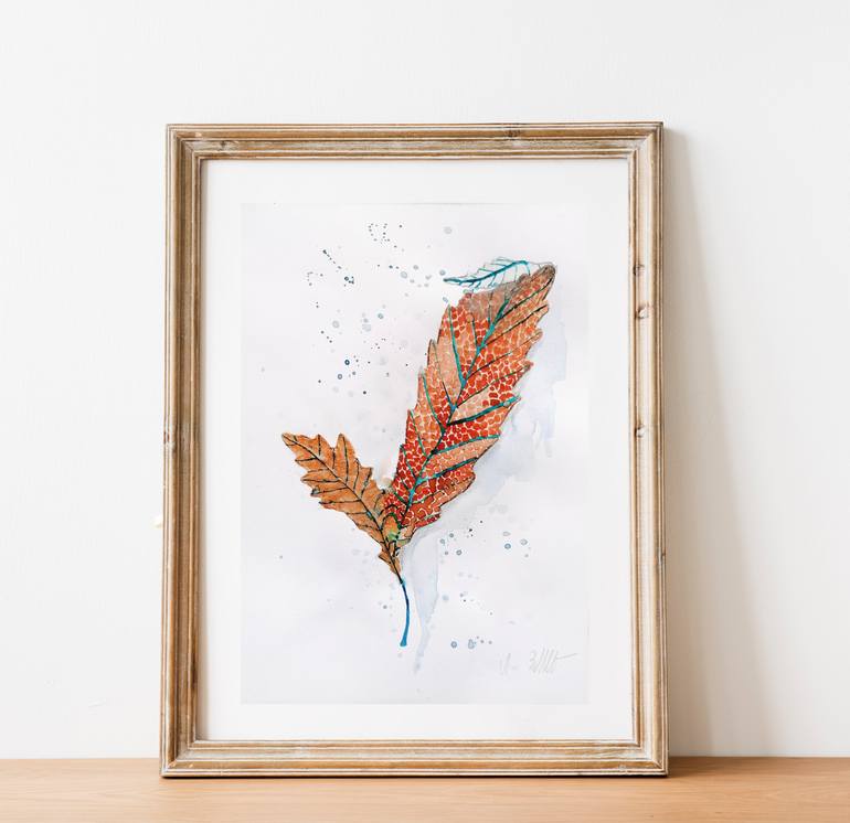 Original Art Deco Botanic Collage by Ana Zdravković