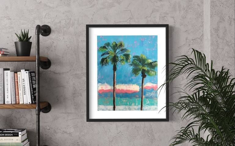 Original Impressionism Beach Painting by Venus Artist