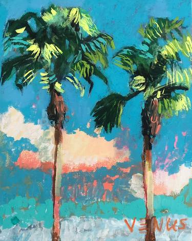 Print of Impressionism Beach Paintings by Venus Artist