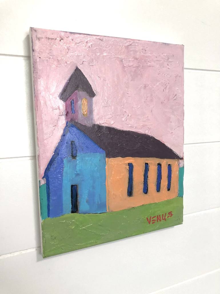 Original Abstract Religious Painting by Venus Artist
