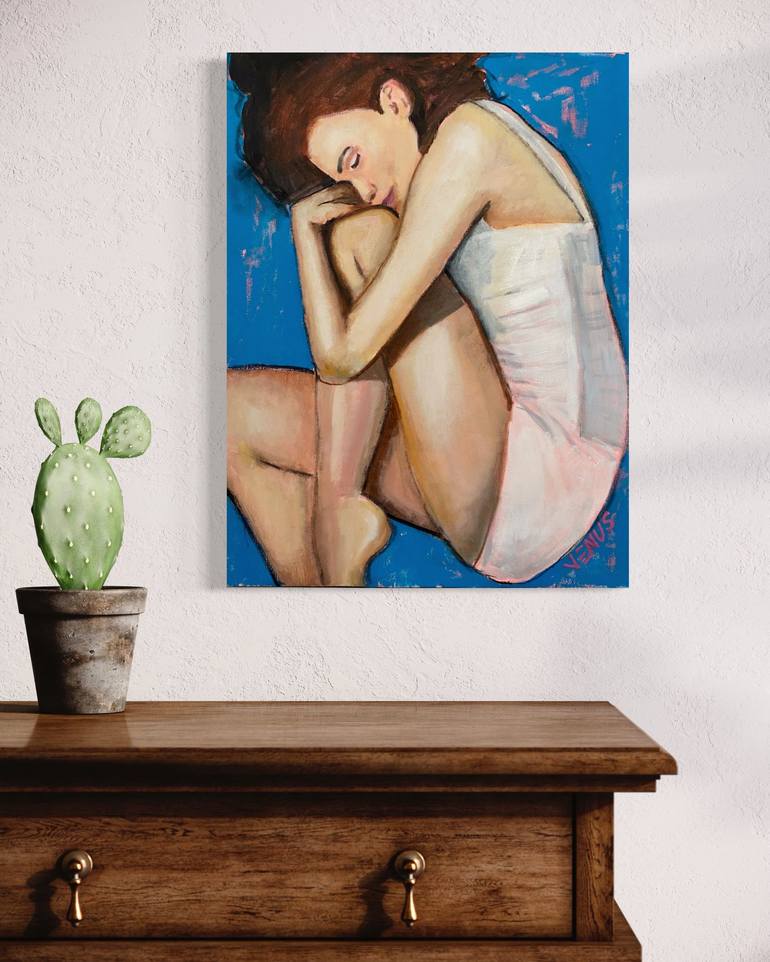 Original Contemporary Women Painting by Venus Artist