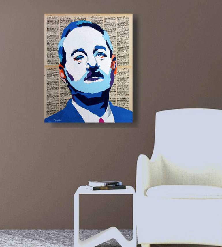 Original Cubism Pop Culture/Celebrity Painting by Venus Artist