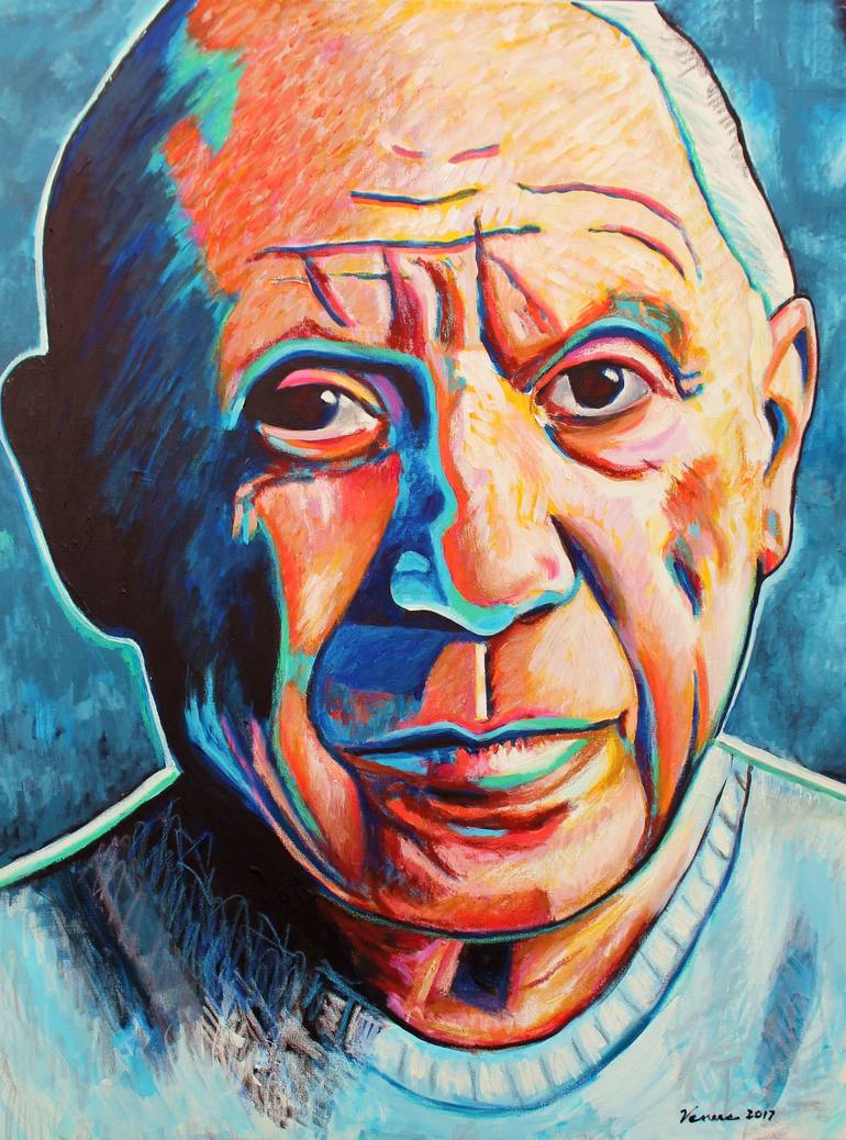 Portrait of Pablo Picasso Painting by Venus Artist | Saatchi Art